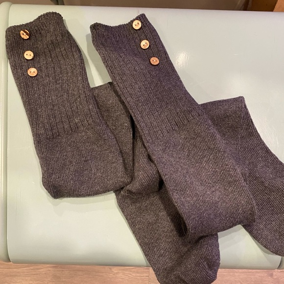 over the knee thigh high socks gray - Picture 1 of 1